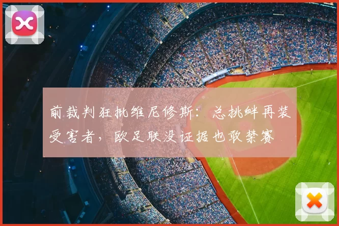前裁判狂批维尼修斯：总挑衅再装受害者，欧足联没证据也敢禁赛