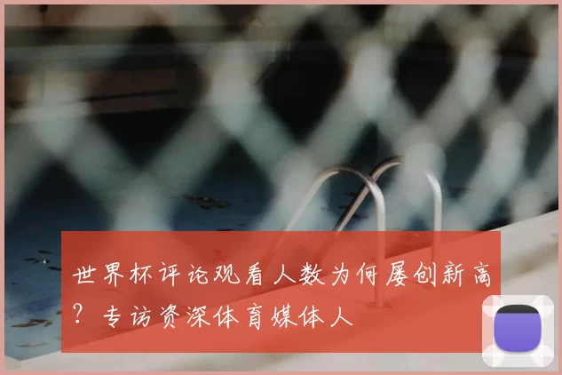 世界杯评论观看人数为何屡创新高？专访资深体育媒体人
